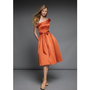 Brown Sleeveless With Ribbons Cocktail Dresses