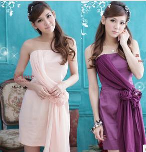 Purple Knee-length Sleeveless Celebrity Dresses