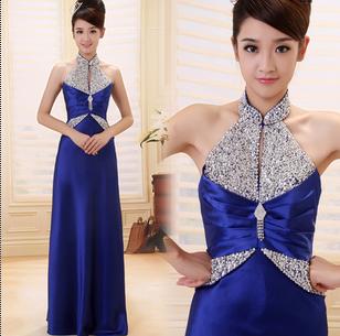 Spaghetti Strap Floor length Blue Quinceanera Dresses