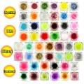 Quality Set 50 Color UV Gel Nail Glitter Art Tool